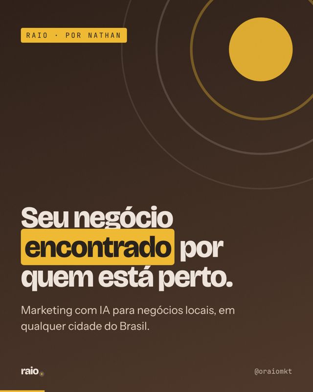 Post de apresentação da Raio